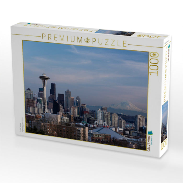 Seattle Skyline 1000 Teile Puzzle quer - CALVENDO Foto-Puzzle'