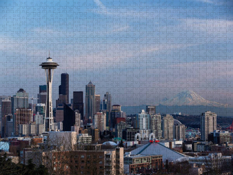 Seattle Skyline 1000 Teile Puzzle quer - CALVENDO Foto-Puzzle'
