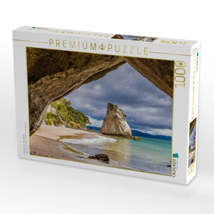 Cathedral Cove - Neuseeland 1000 Teile Puzzle quer - CALVENDO Foto-Puzzle'