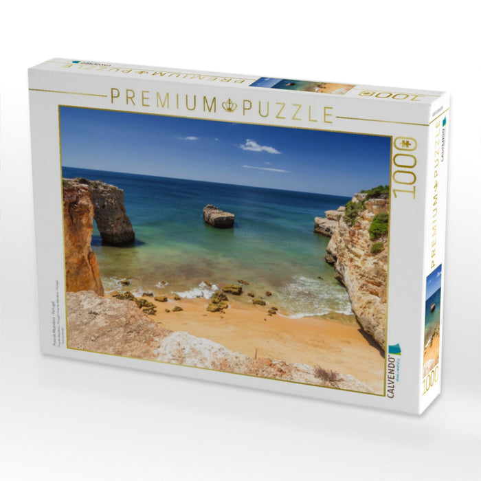Praia de Albandeira - Portugal 1000 Teile Puzzle quer - CALVENDO Foto-Puzzle'