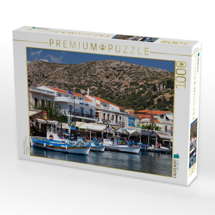 Hafen von Pythagório 1000 Teile Puzzle quer - CALVENDO Foto-Puzzle'