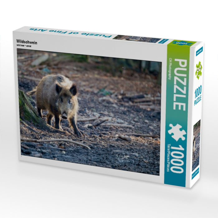 Sanglier - Puzzle photo CALVENDO 