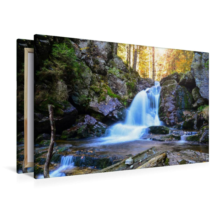 Premium Textil-Leinwand Wasserfall