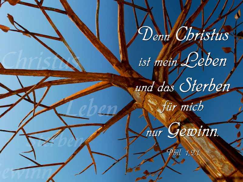 Denn Christus ist mein Leben und das Sterben für mich nur Gewinn 1000 Teile Puzzle quer - CALVENDO Foto-Puzzle'