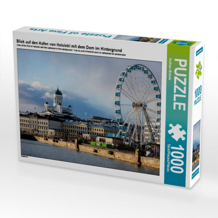 Blick auf den Hafen von Helsinki mit dem Dom im Hintergrund 1000 Teile Puzzle quer - CALVENDO Foto-Puzzle'