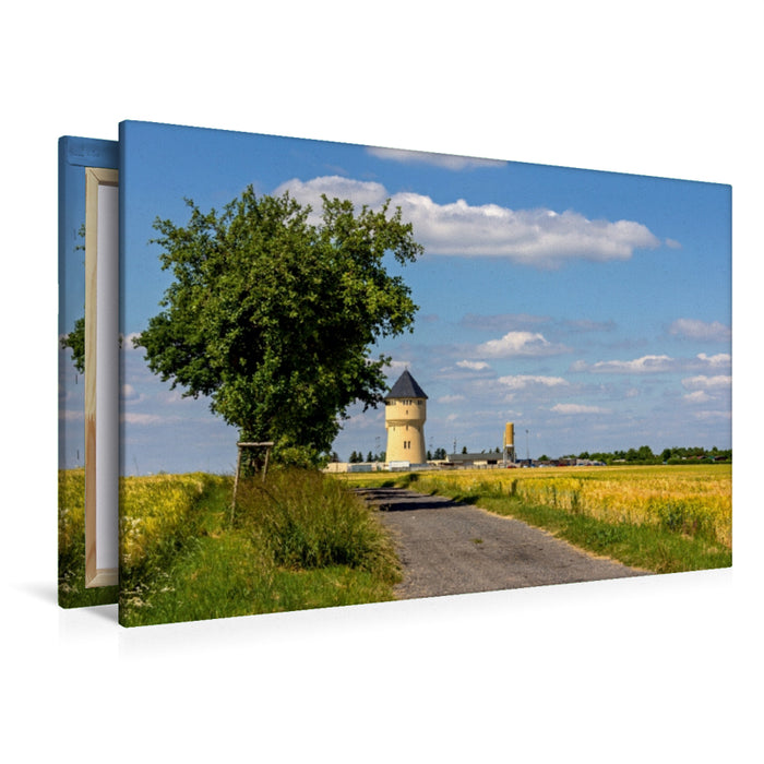 Premium Textil-Leinwand Wasserturm in Oschatz