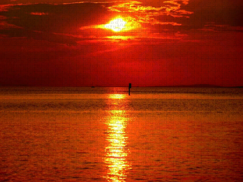 Bodensee bei Sonnenuntergang - CALVENDO Foto-Puzzle'