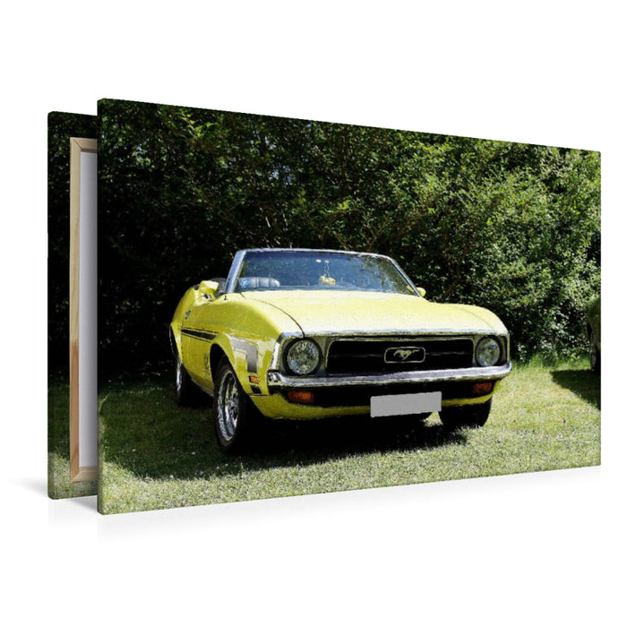 Premium Textil-Leinwand Ford Mustang