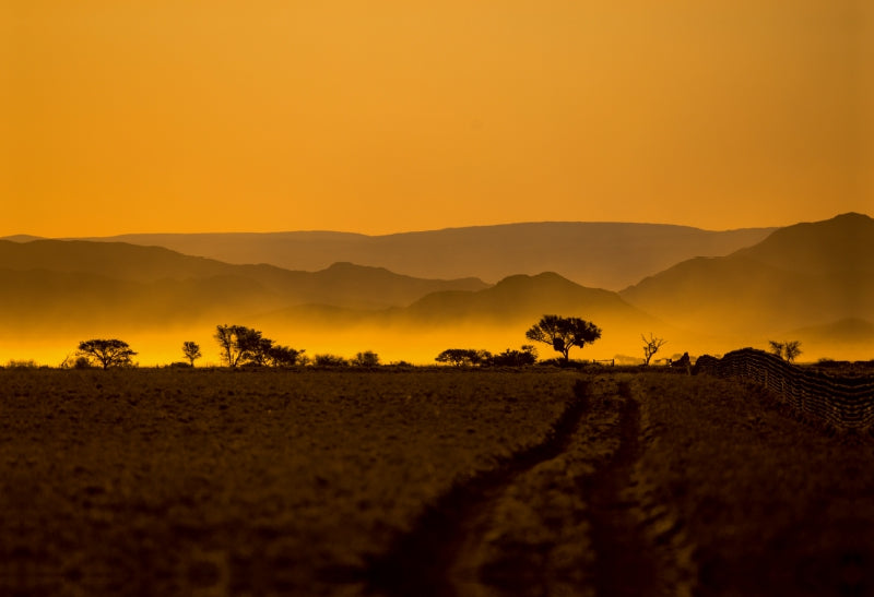Premium Textil-Leinwand Abendstimmung in der Namib