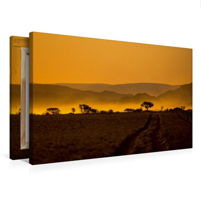 Premium Textil-Leinwand Abendstimmung in der Namib