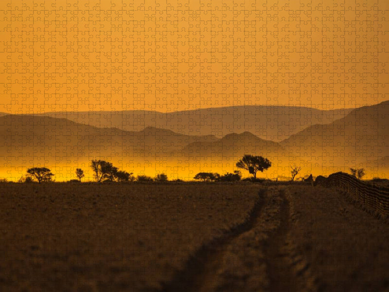 Abendstimmung in der Namib - CALVENDO Foto-Puzzle'