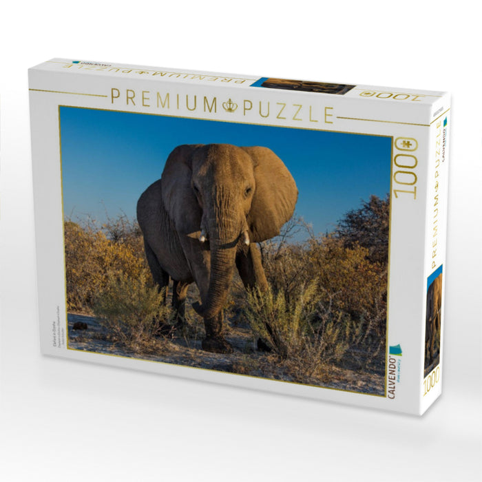 Elefant in Etosha - CALVENDO Foto-Puzzle'