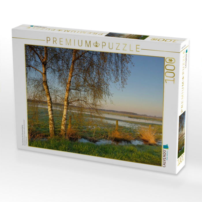 Feuchtwiese bei Sonnenaufgang - CALVENDO Foto-Puzzle'