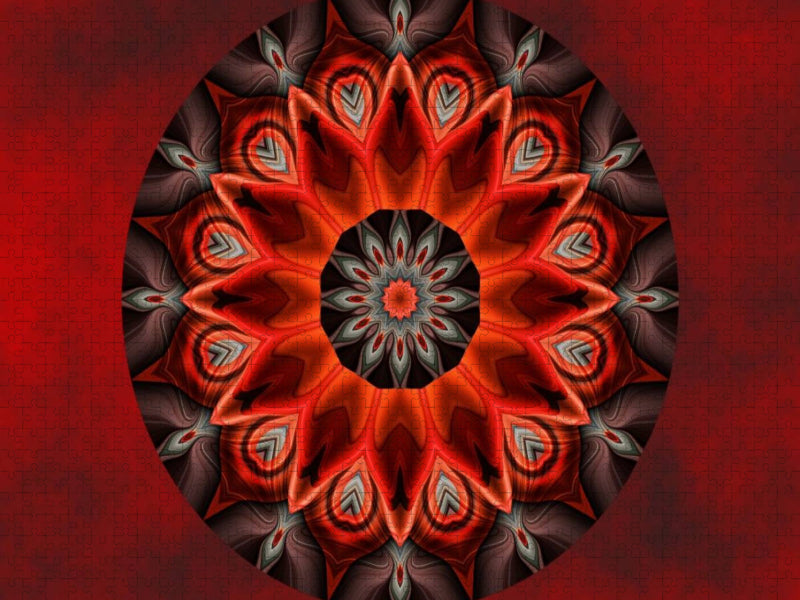 Mandala glühende Leidenschaft - CALVENDO Foto-Puzzle'