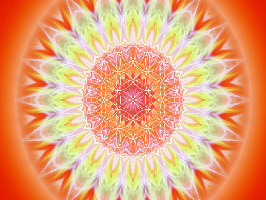 Mandala Gesundheit mit Blume des Lebens - CALVENDO Foto-Puzzle'