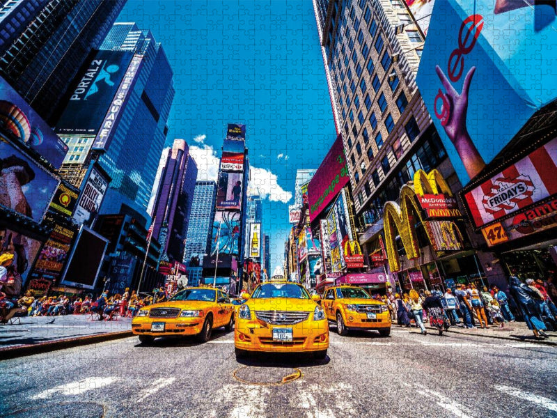 Times Square Taxis - CALVENDO Foto-Puzzle'