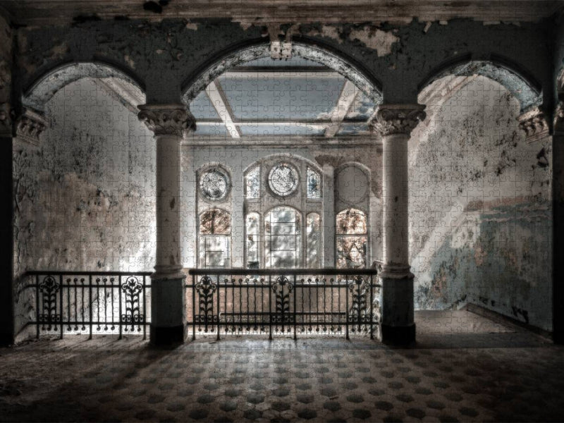 "Beelitz" - Eingangshalle der Heilstätte in Deutschland - CALVENDO Foto-Puzzle'