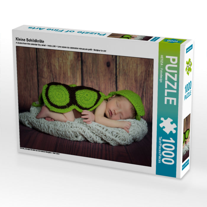 Kleine Schildkröte 1000 Teile Puzzle quer - CALVENDO Foto-Puzzle'