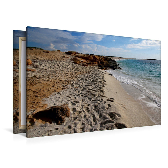 Premium Textil-Leinwand Is Arutas Strand, Sardinien