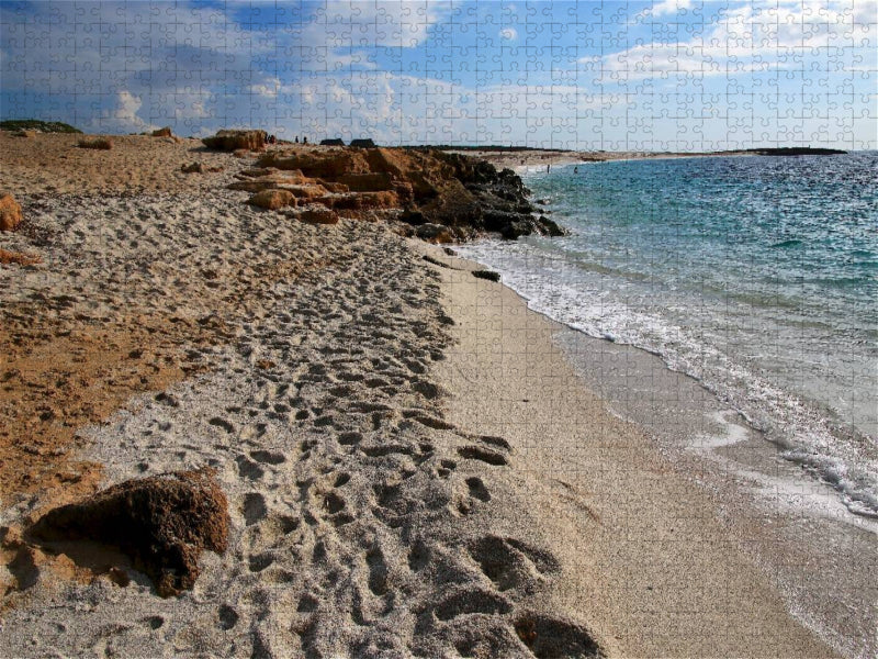 Is Arutas Strand, Sardinien - CALVENDO Foto-Puzzle'