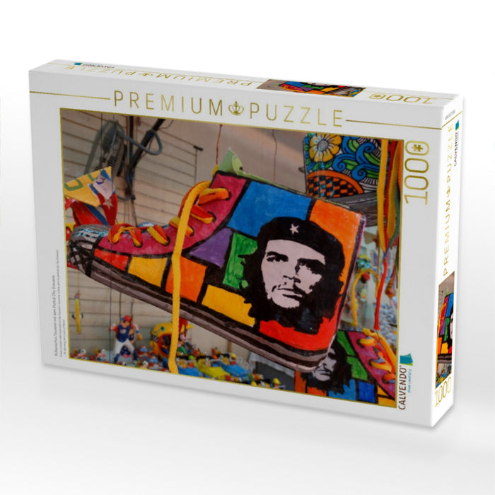 Kubanisches Souvenir mit dem Porträt Che Guevaras - CALVENDO Foto-Puzzle'