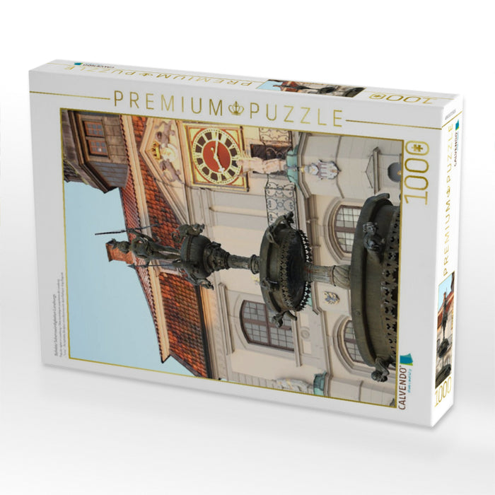 Beliebte Sehenswürdigkeiten Lüneburgs - CALVENDO Foto-Puzzle'