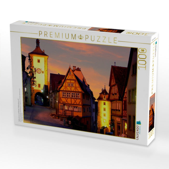 Siebersturm und Plönlein, Rothenburg o.d.T. - CALVENDO Foto-Puzzle'
