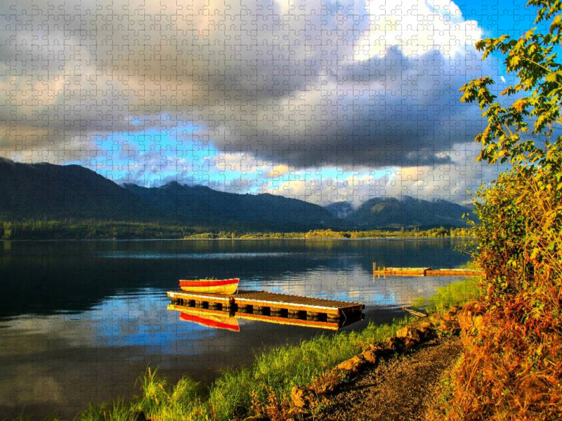 Lake Quinault, Olympic Nationalpark, USA - CALVENDO Foto-Puzzle'