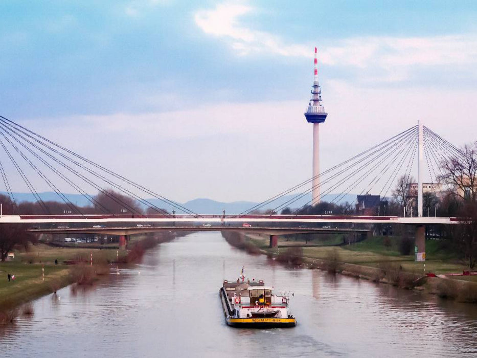 Mannheim - Fernsehturm Mannheim - CALVENDO Foto-Puzzle'