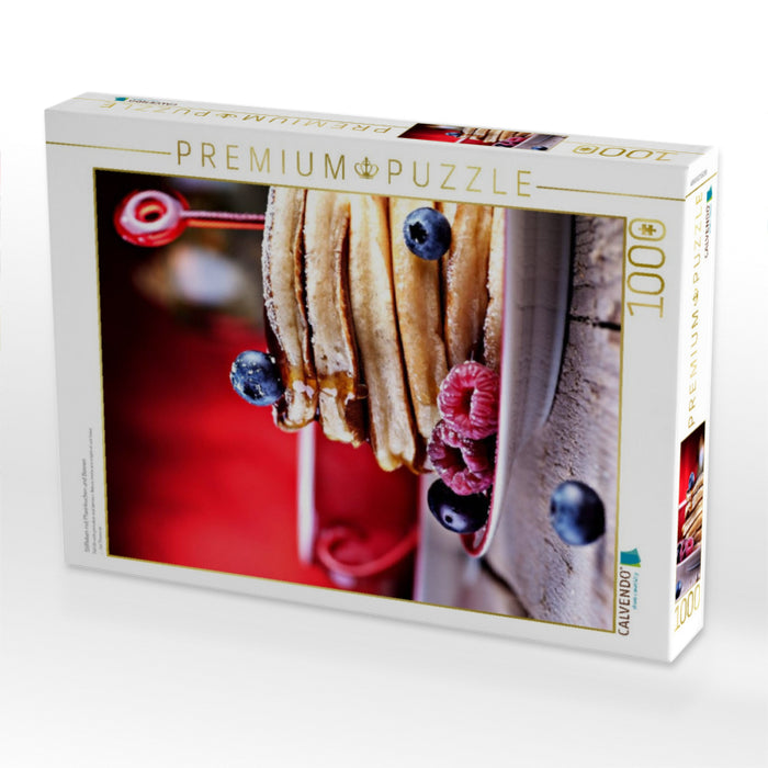 Stillleben mit Pfannkuchen und Beeren - CALVENDO Foto-Puzzle'