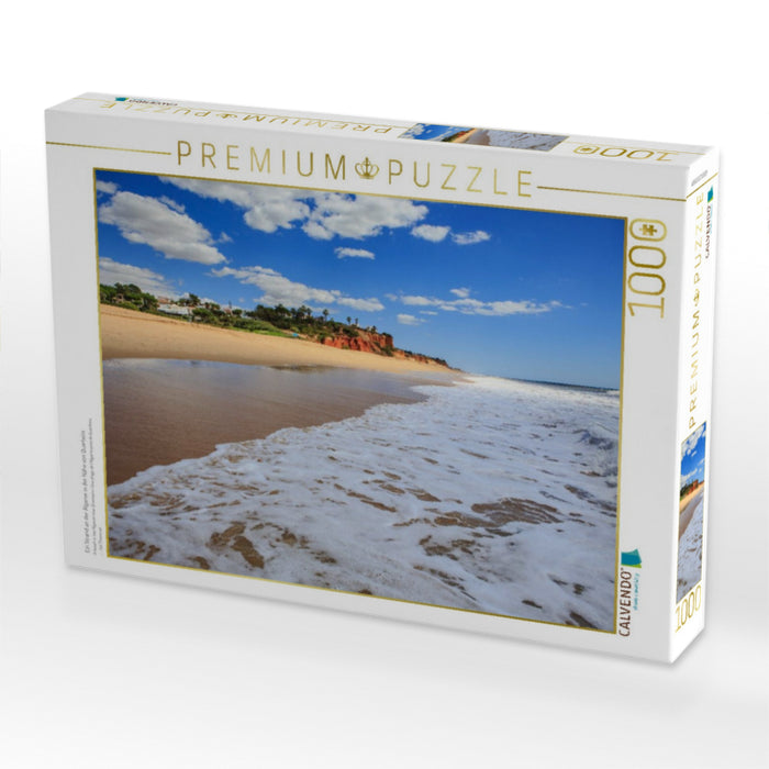 Ein Strand an der Algarve in der Nähe von Quarteira - CALVENDO Foto-Puzzle'