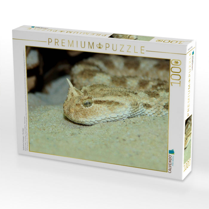 Gefährliche Schlangen - Hornviper - CALVENDO Foto-Puzzle'