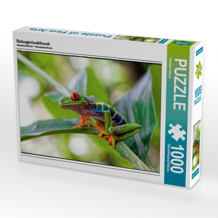 Red-eyed tree frog - CALVENDO photo puzzle 
