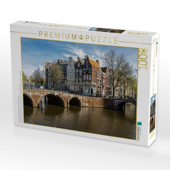 Amsterdam - Herrenhäuser an der Keizersgracht - CALVENDO Foto-Puzzle'