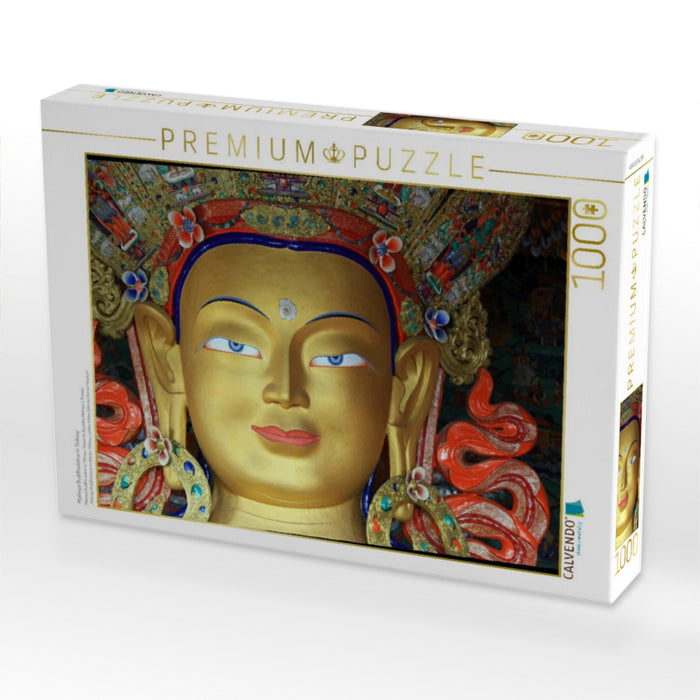 Maitreya Buddhastatue in Thiksey - CALVENDO Foto-Puzzle'
