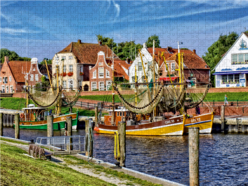 Hafen-Panorama, wie aus dem Bilderbuch 1000 Teile Puzzle quer - CALVENDO Foto-Puzzle'