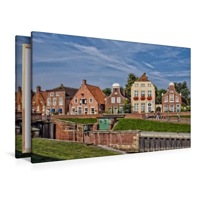 Premium Textil-Leinwand Historisches Gebäudeensemble