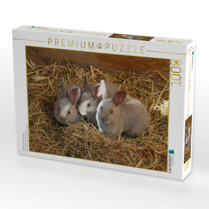 Niedliche Kaninchenkinder - CALVENDO Foto-Puzzle'