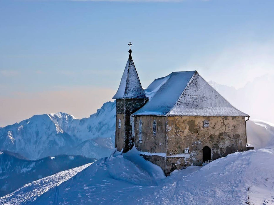 Deutsche Kirche auf dem Dobratsch - CALVENDO Foto-Puzzle'