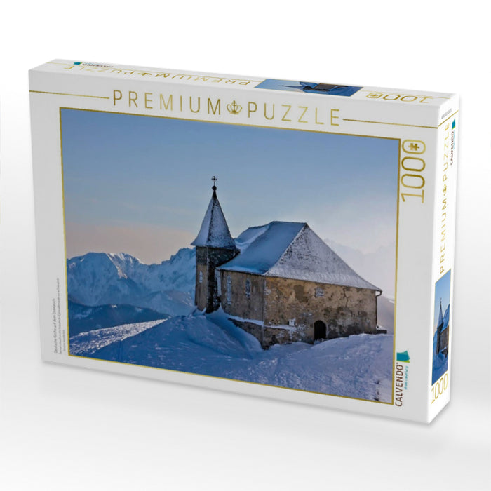 Deutsche Kirche auf dem Dobratsch - CALVENDO Foto-Puzzle'