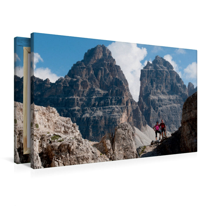 Premium Textil-Leinwand Sextner Dolomiten