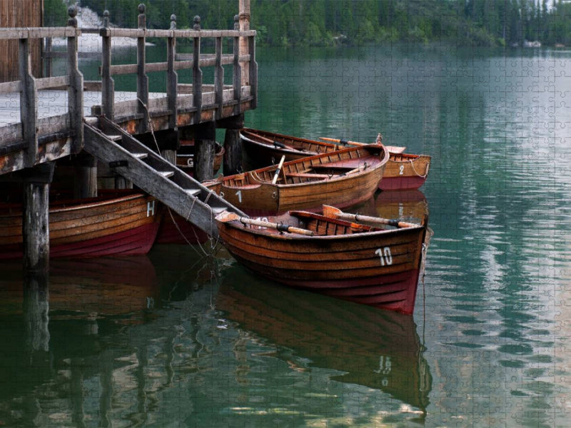 Ruderboote im See - CALVENDO Foto-Puzzle'