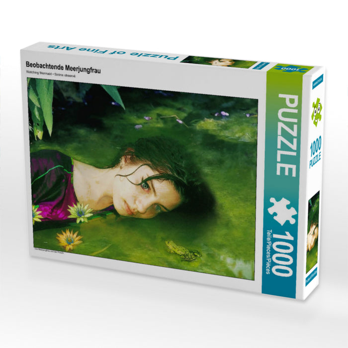 Beobachtende Meerjungfrau 1000 Teile Puzzle quer - CALVENDO Foto-Puzzle'