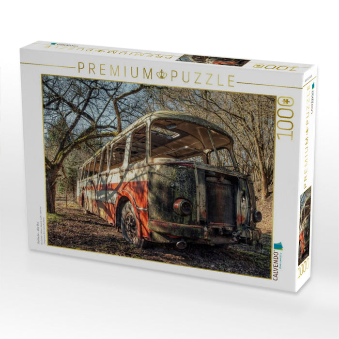 Rostlaube - alter Bus - CALVENDO Foto-Puzzle'