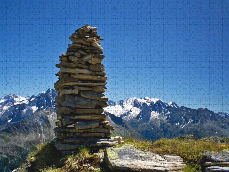 Steinemonument - Zillertaler Alpen - CALVENDO Foto-Puzzle'