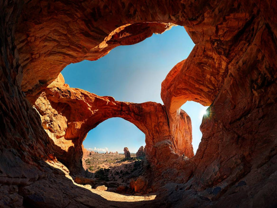 Double Arch, Arches Nationalpark, USA - CALVENDO Foto-Puzzle'