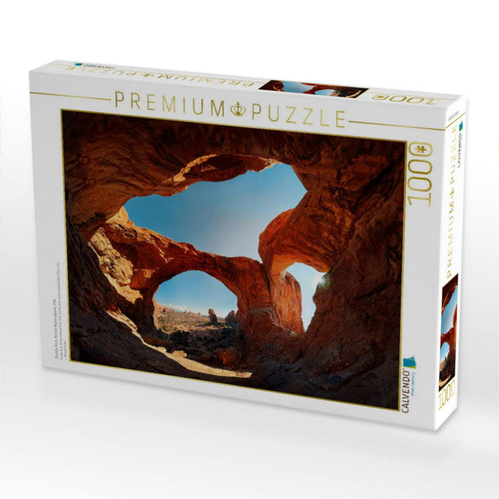 Double Arch, Arches Nationalpark, USA - CALVENDO Foto-Puzzle'