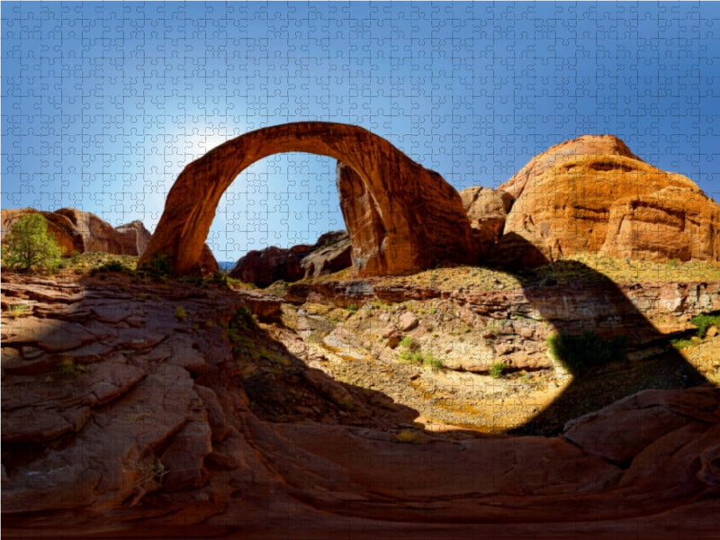 Rainbow Bridge, Lake Powell, Utah, USA 1000 Teile Puzzle quer - CALVENDO Foto-Puzzle'
