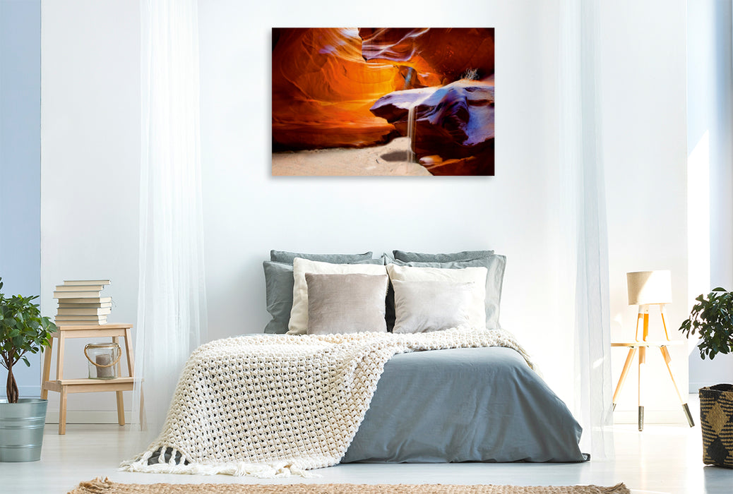 Premium Textil-Leinwand Premium Textil-Leinwand 120 cm x 80 cm quer Upper Antelope Canyon, Arizona, USA