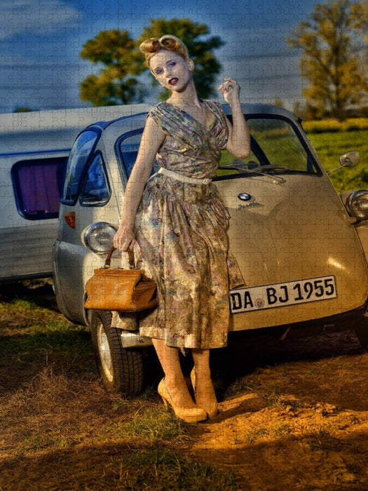 Isetta Camping - CALVENDO Foto-Puzzle'